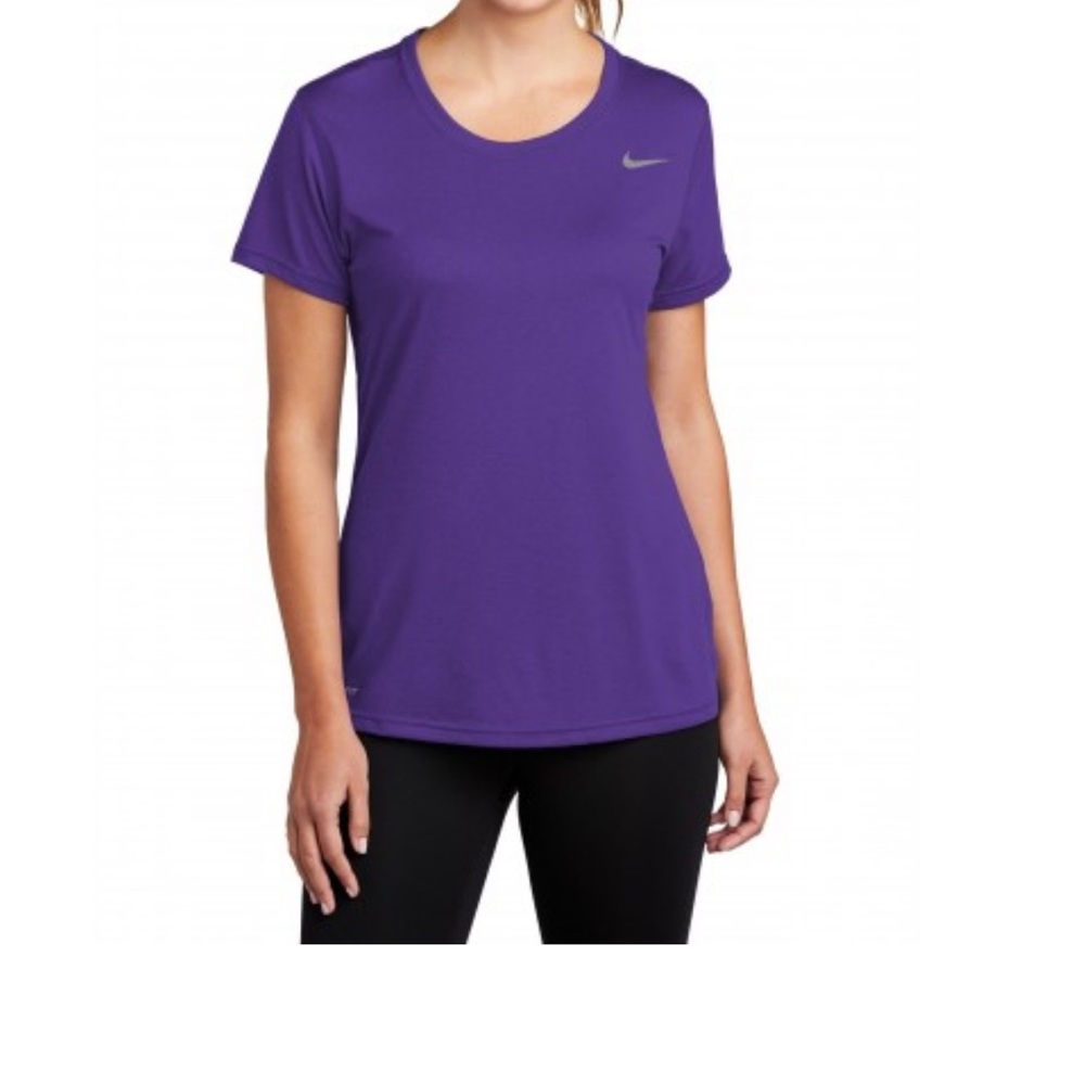 purple nike dri fit shirt